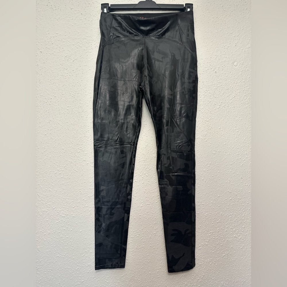 Black Faux Leather Leggings with Skinny Fit